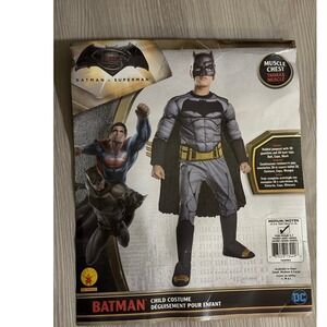Batman Child Costume DC Comics Medium 8-10 Muscle Chest Halloween Superhero
